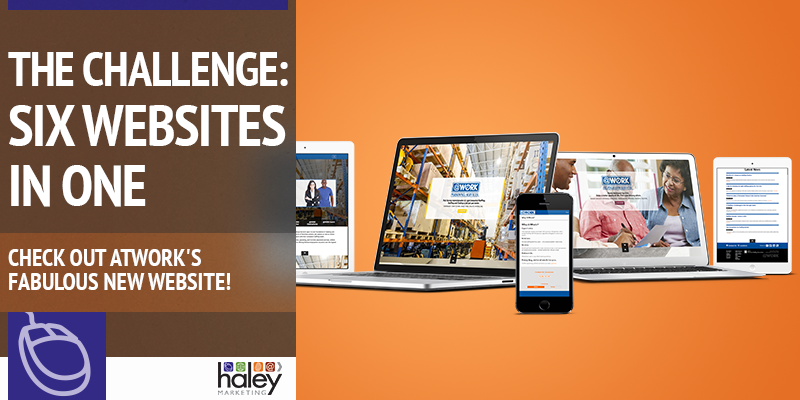 See the recruitment web design challenge of merging 6 websites into one staffing website.