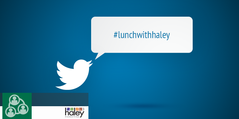 Why do we Live-Tweet our Lunch With Haley Webinars?