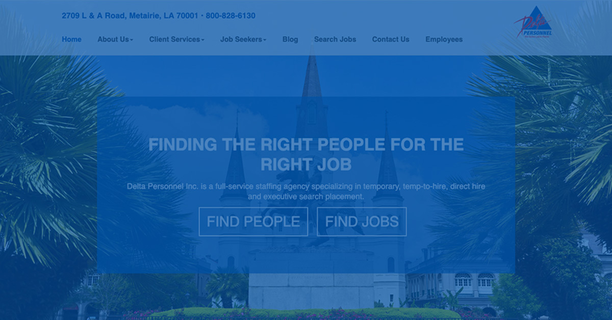 Delta Personnel Website