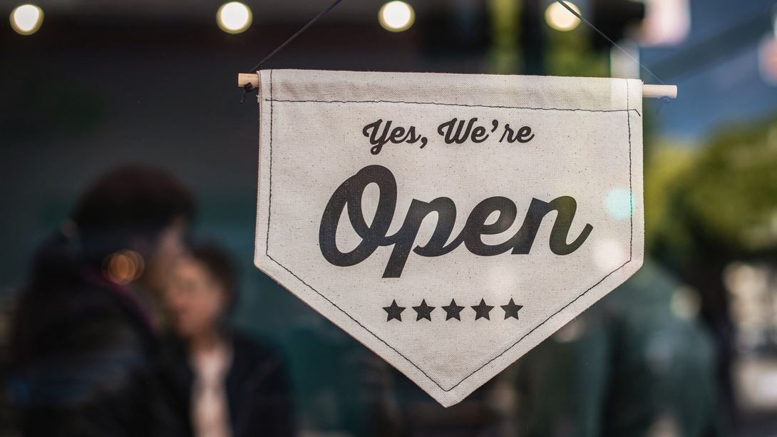 Open for Business Sign