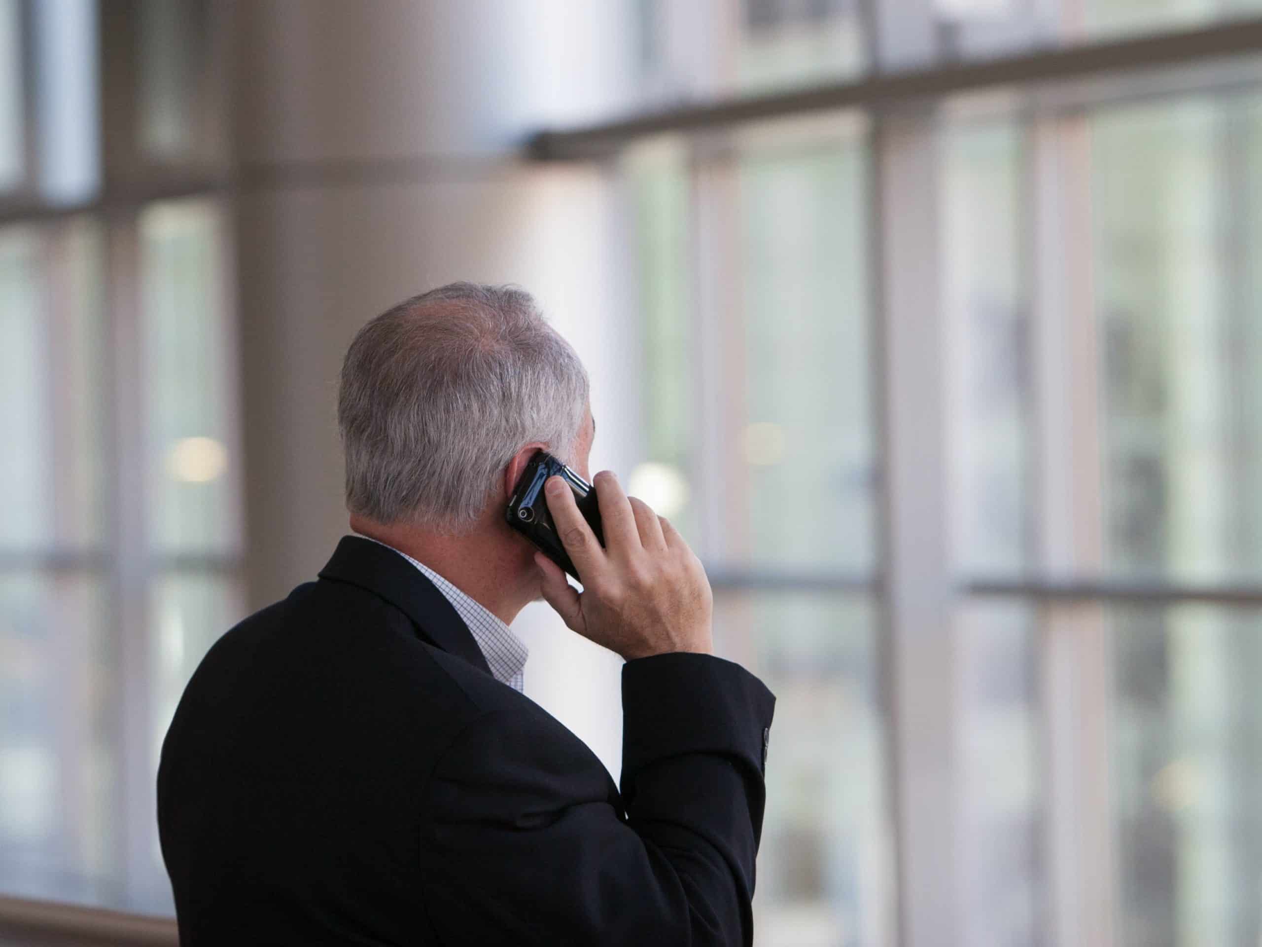 Guy making a sales call