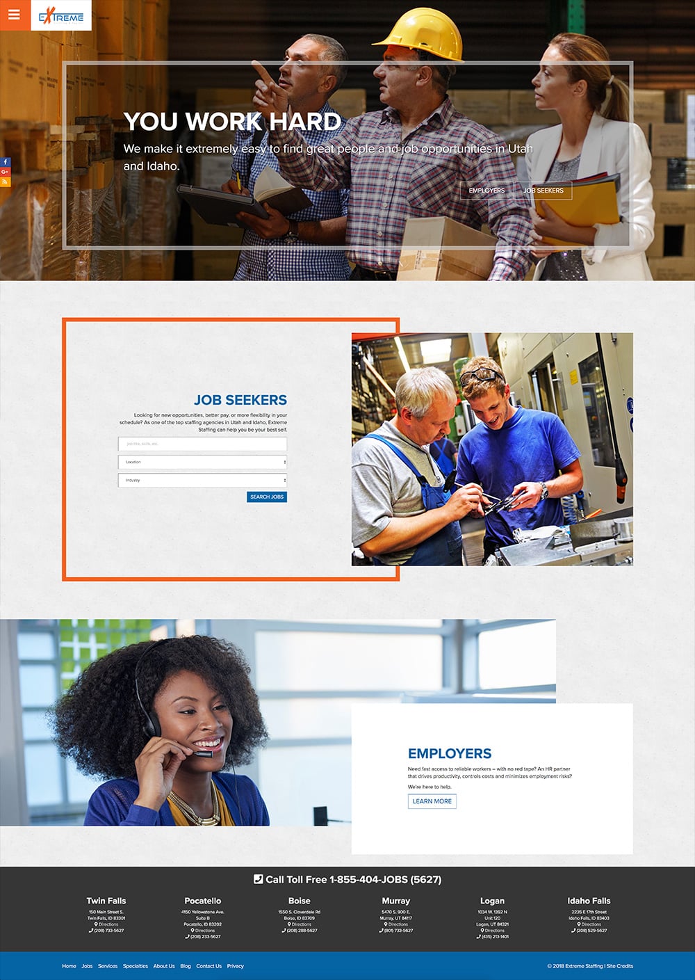 Extreme Staffing Website
