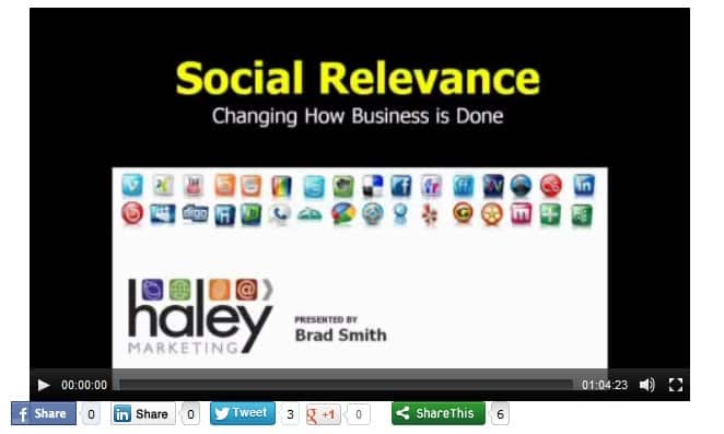 Social Relevance Webinar