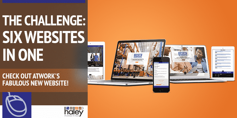 See the recruitment web design challenge of merging 6 websites into one staffing website.