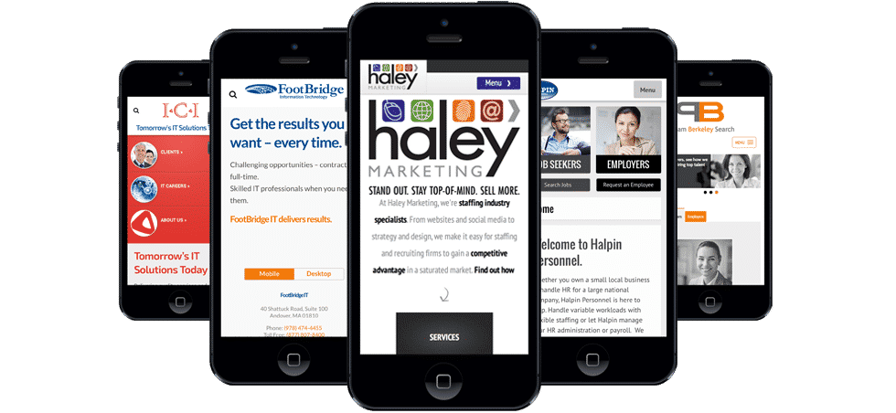 Responsive staffing and recruiting websites