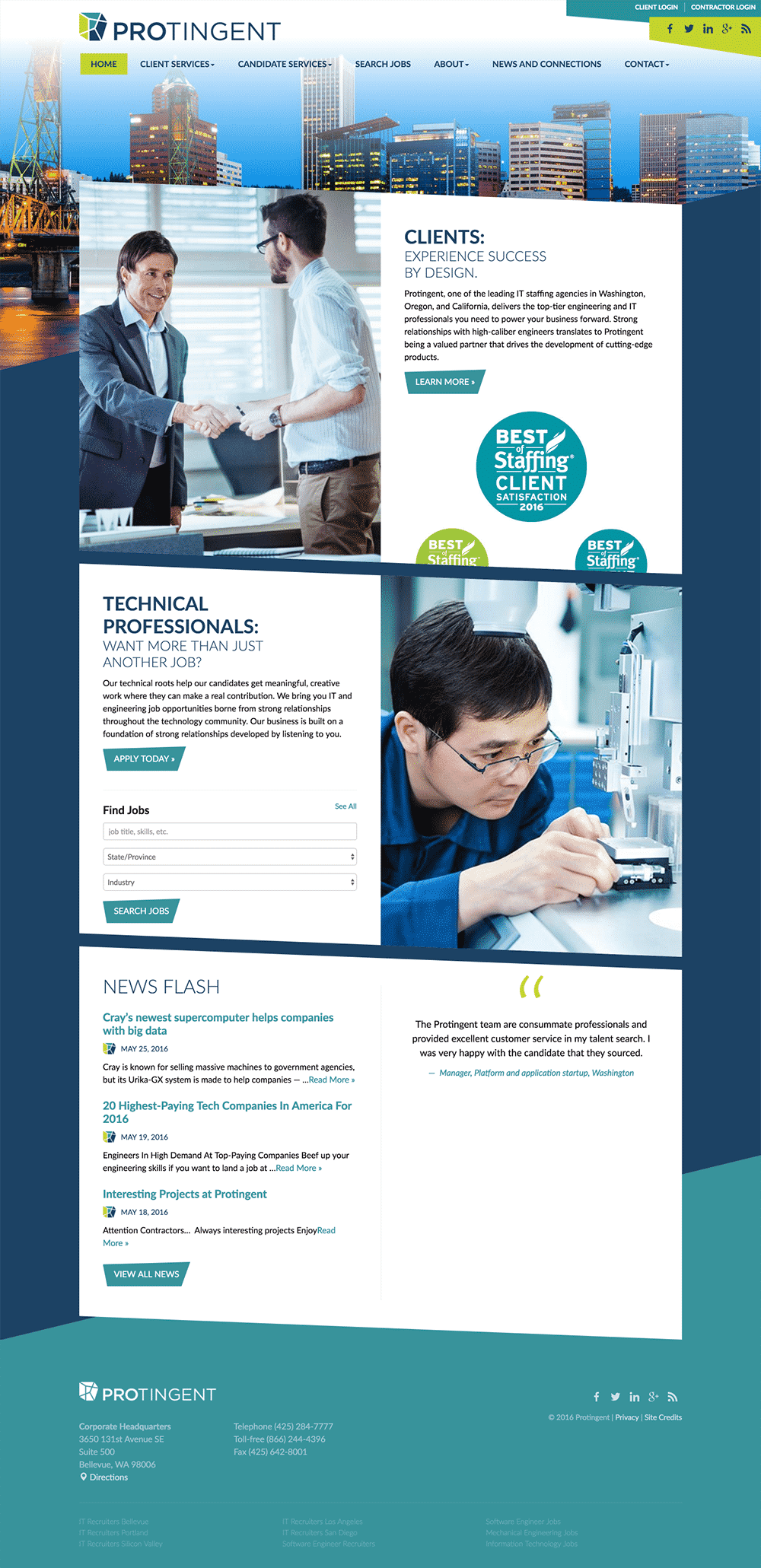 protingent-staffing-website