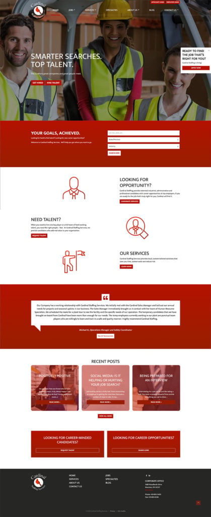Cardinal Staffing Website