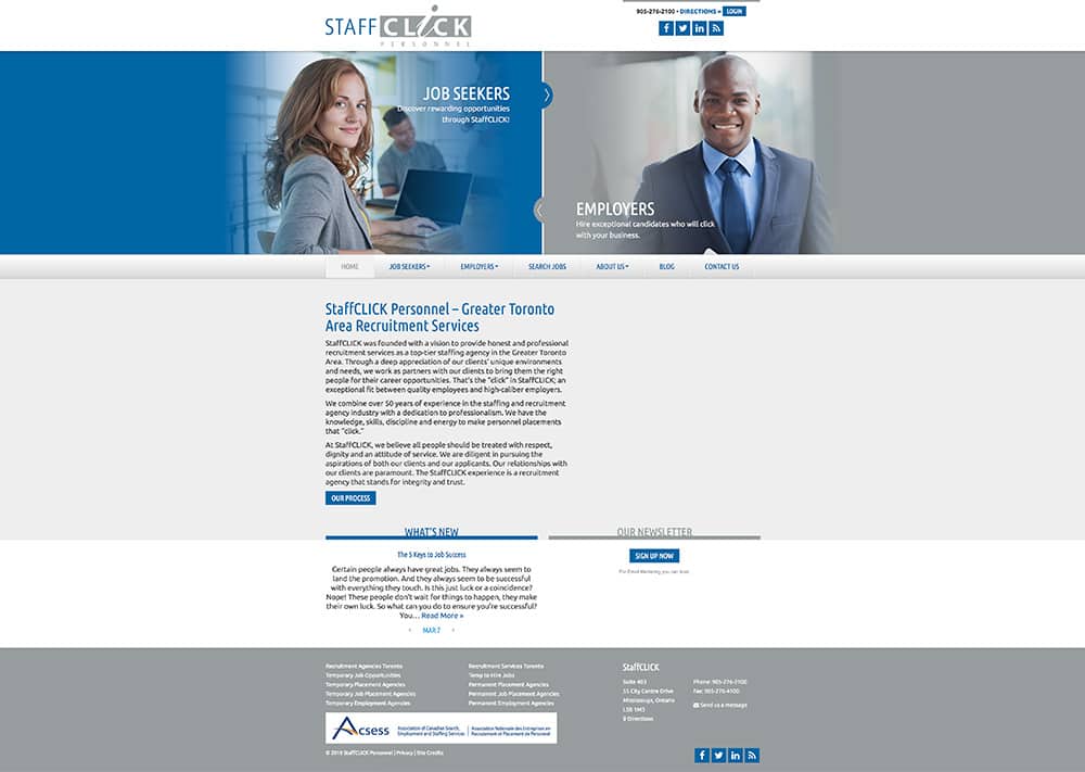 StaffCLICK Personnel Website