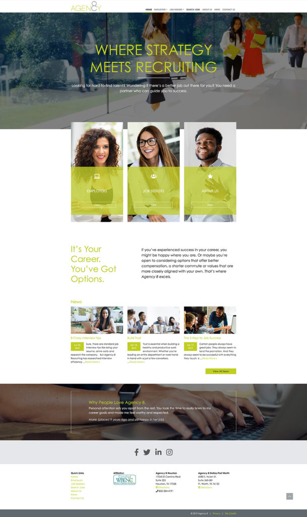 Agency 8 Website