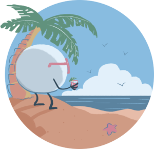 Resting eye illustration