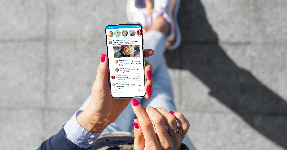 social media posting visual