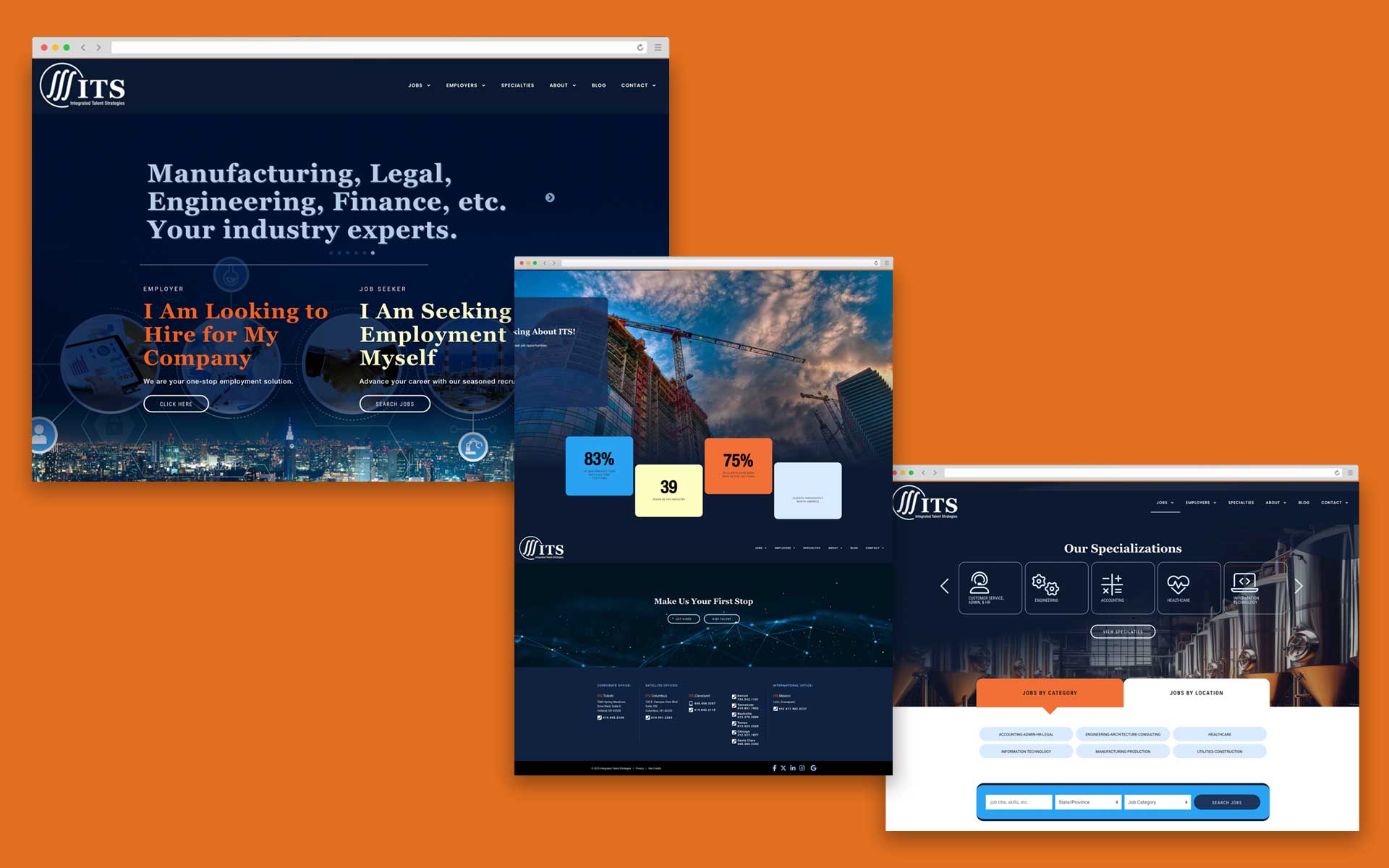Integrated Talent Strategies website