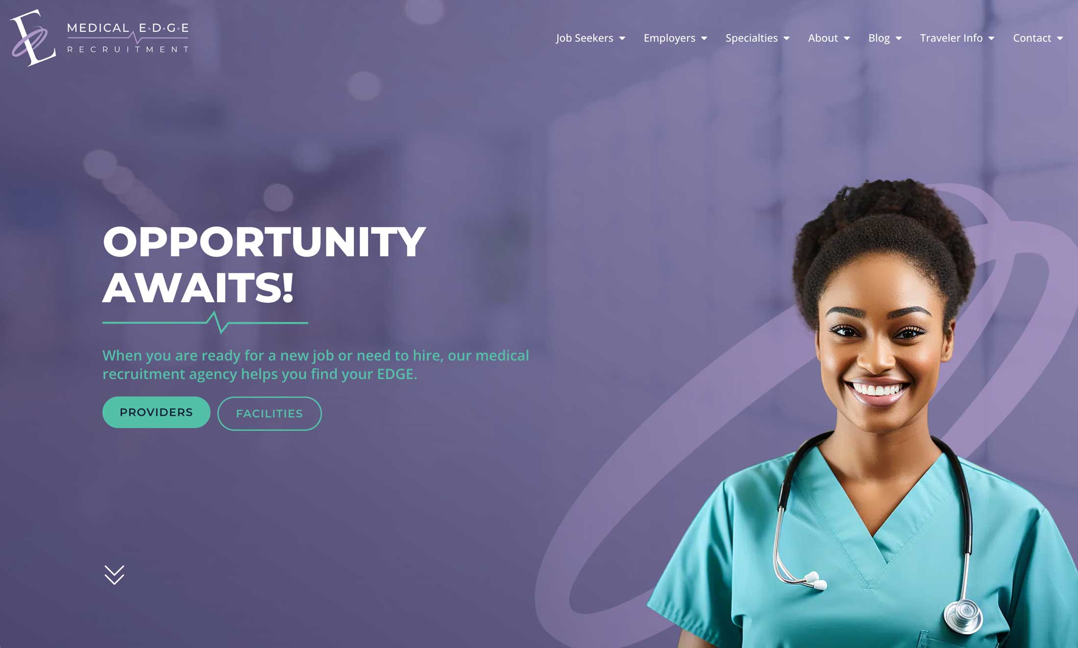 Medical Edge Recruitment website