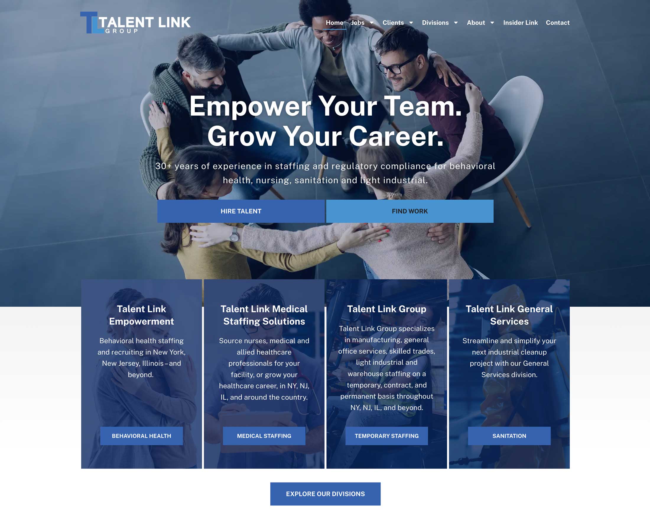 Talent Link Group website