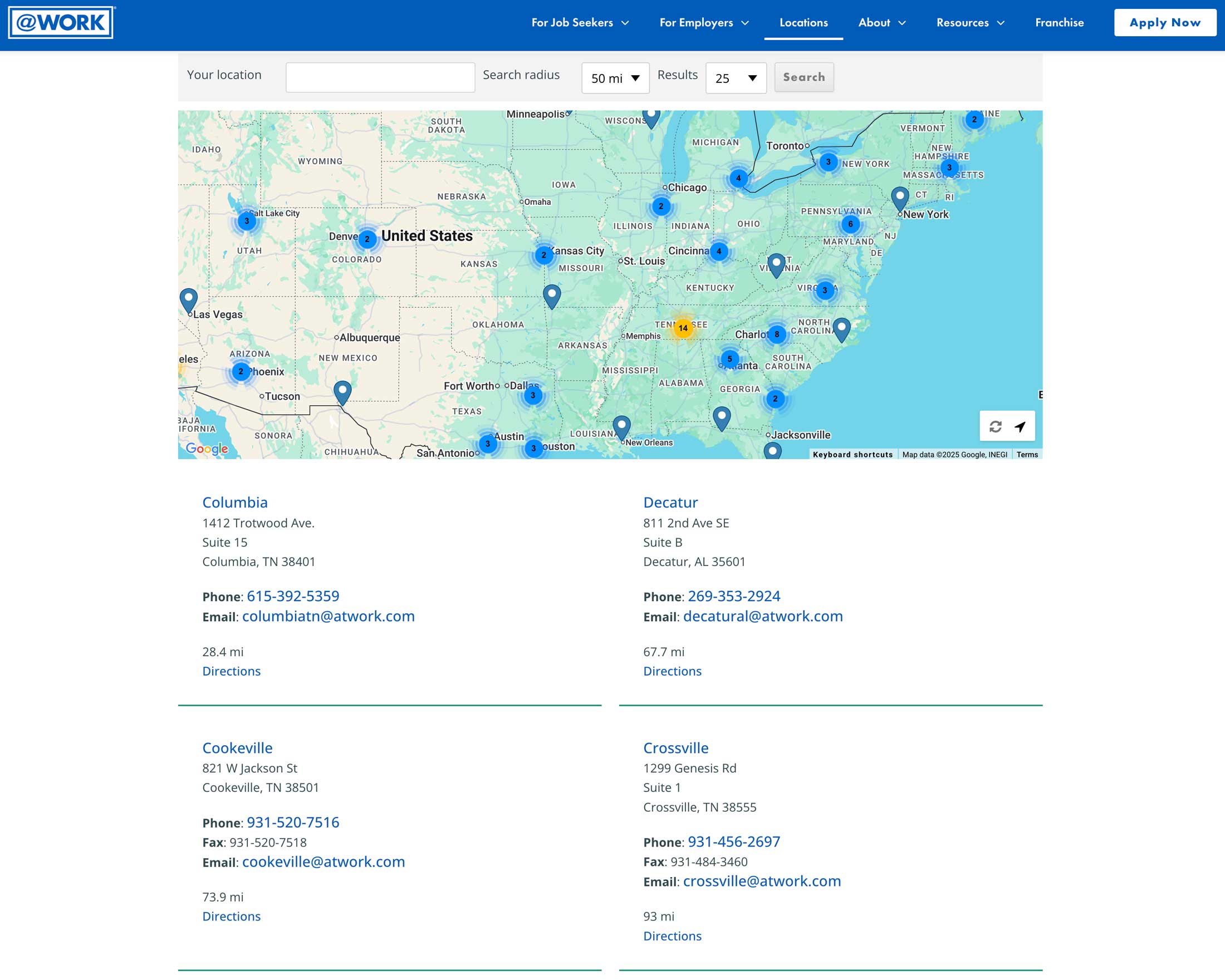 AtWork website