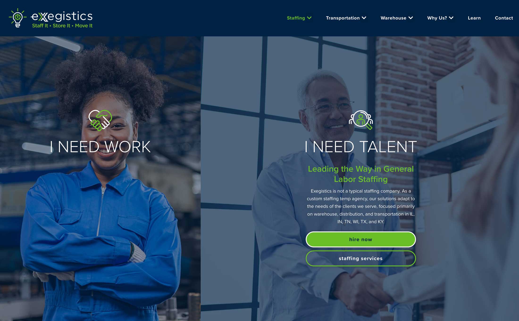 exegistics Website